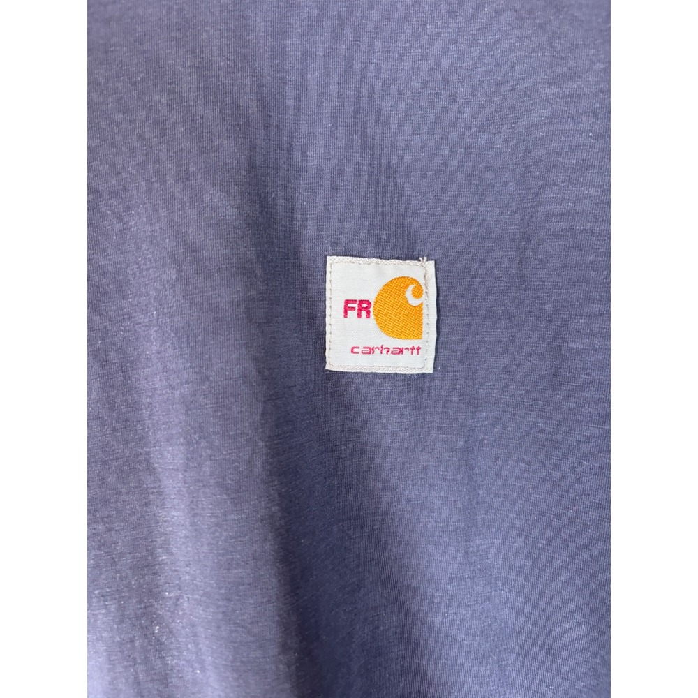 Carhartt Force FR Flame Resistant Shirt Mens XL Navy Blue Long Sleeve CAT 1 2112 - Picture 2 of 10